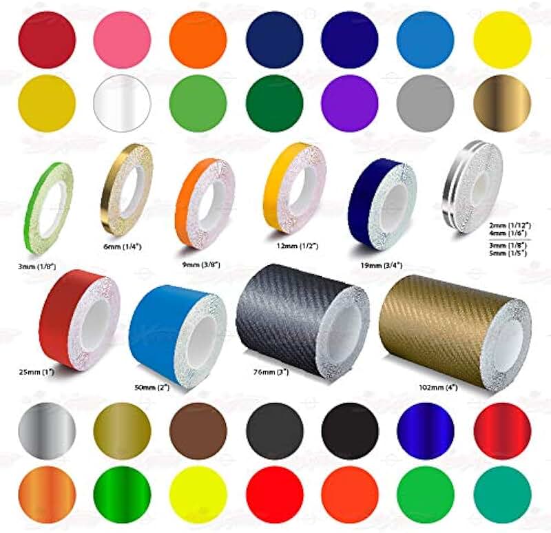 chrome pinstriping tape