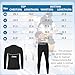 HYCOPROT Youth Boys Thermal Underwear Set Kids Long Johns Base Layer Fleece Lined Compression Shirt Leggings Pants Girls Thermals Winter Top and Bottom Sets Children's Warm Cold Weather Gear Black