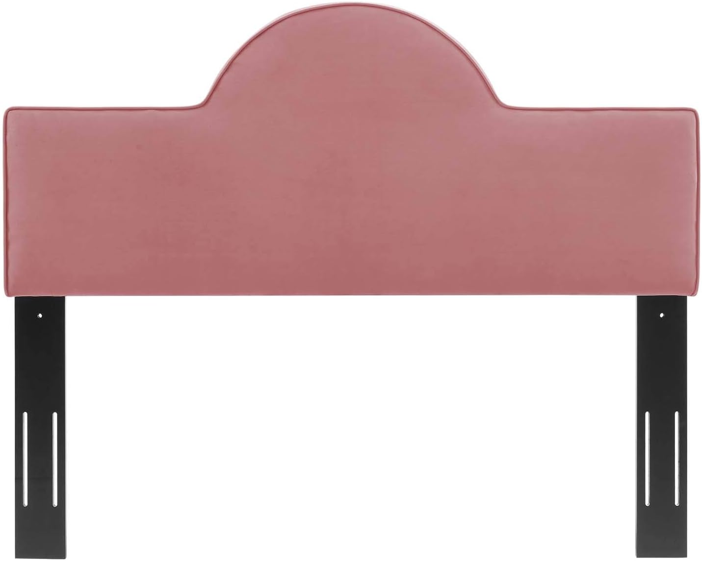 Modway MOD-6302-DUS Dawn Twin Performance Velvet Headboard, Dusty Rose