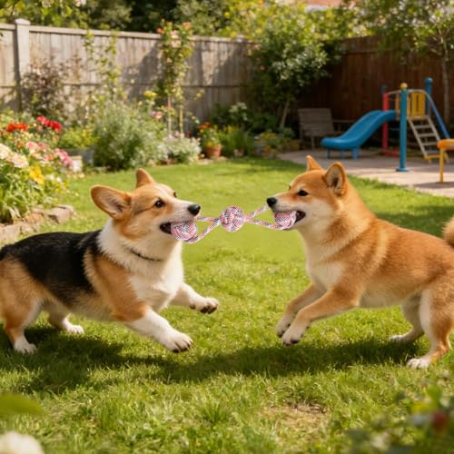 Kauspielzeug für Hunde, langlebige und strapazierfähige Tierartikel zum Zahnen | Zahnreinigungsspielzeug für kleine Hunde - für Spiele zu Hause und im Freien, Stressabbau,