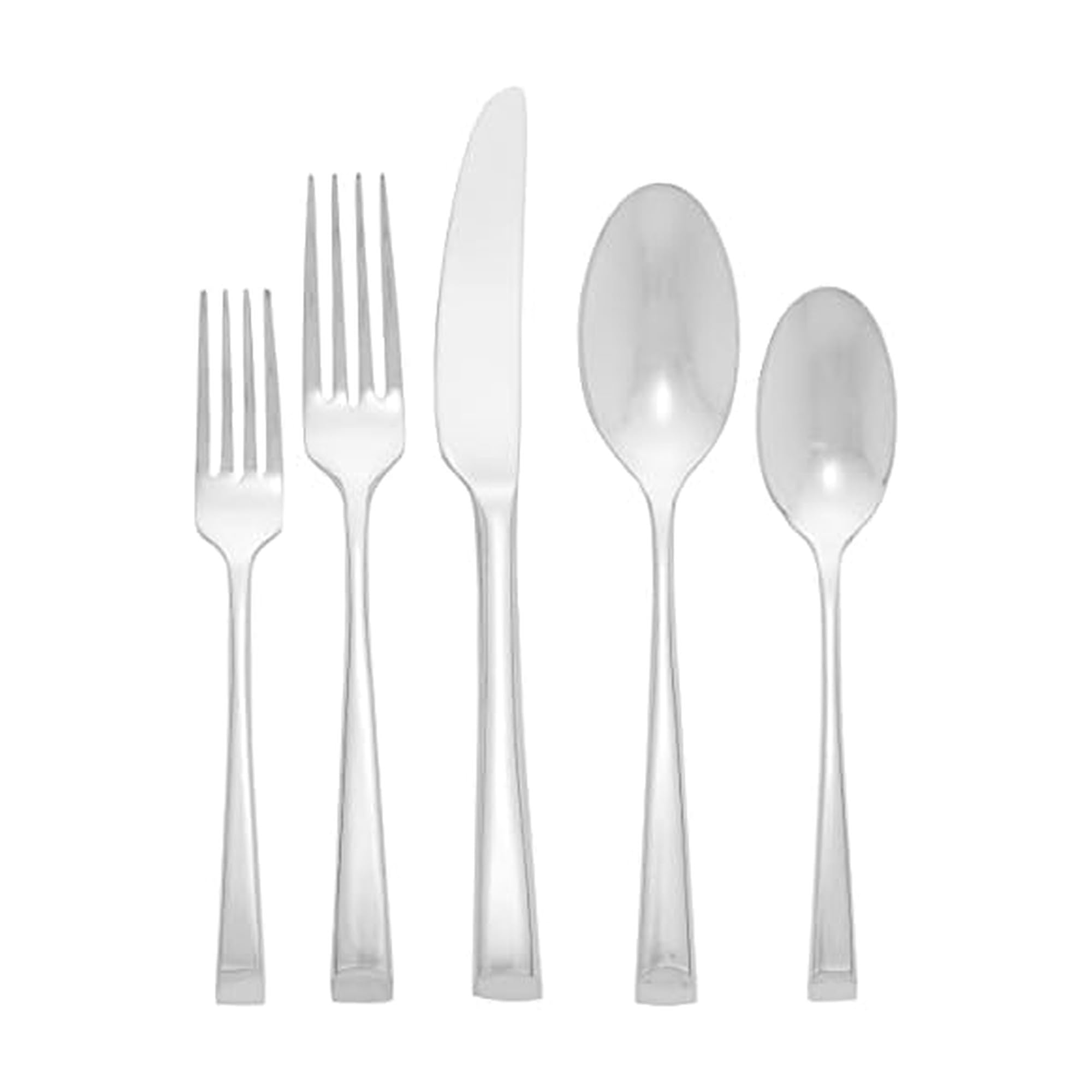 Mikasa Rockford 45-Piece 18/10 Stainless Steel Flatware Set with Serving Tool, Service for 8