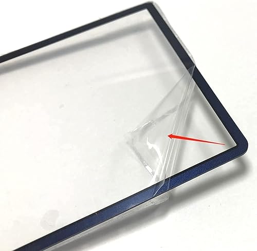 Miniatura 2 de Vidrio superior marco de pantalla superior Cubierta de lente LCD Protector de pantalla con adhesivo para 3DS XL/Nuevo 3DS XL LLConsola (negro)