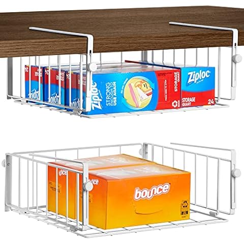 AmonHouseware Hanging Under Shelf Storage Basket Cover