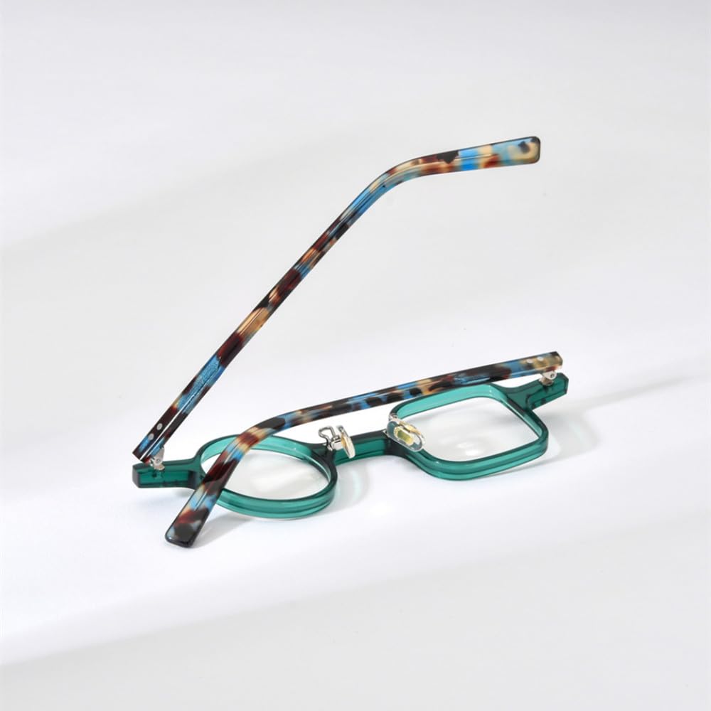 MUTYNE Acetat-Brillengestell für Herren, Retro, Vintage, links, quadratisch, rechts, rund, Brillen, Brillen