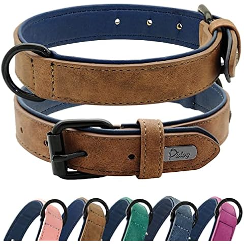 Didog Hundehalsband aus weichem, gepolstertem Leder Cover