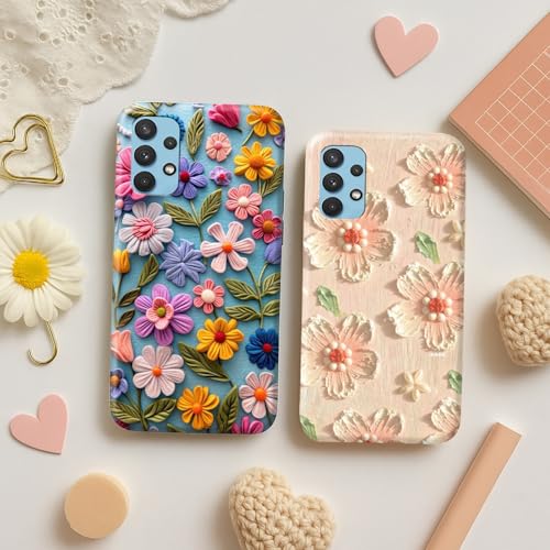 Image of COLORflow Back Cover Compatible with Samsung Galaxy A23 4G / A23 5G | Whisper of Petals Customized Back Cover Compatible with Samsung Galaxy A23 4G / A23 5G
