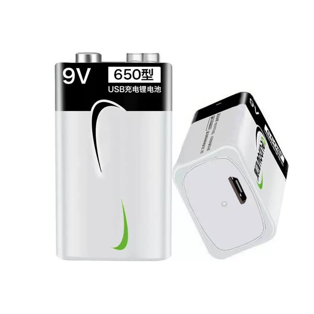 9V Rechargeable Battery USB High Capacity 650 Microphone KTV6f22 Nine Volt Square Rechargeable Lithium Battery