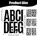 5 Inch Letter Stickers, 122 Pieces Self Adhesive Alphabet Number Sticker for Mailbox, Door, Truck and Outdoor, Waterproof Sticky Vinyl Symbol Stickers for DIY(12 Sheet Black)