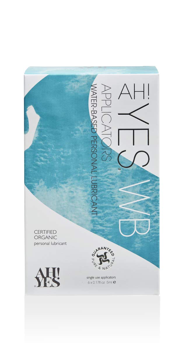 AH! YES WB- Organic Water Based Personal Lubricant with Aloe Vera, pH Matched, x6 Apps 0.17fl oz