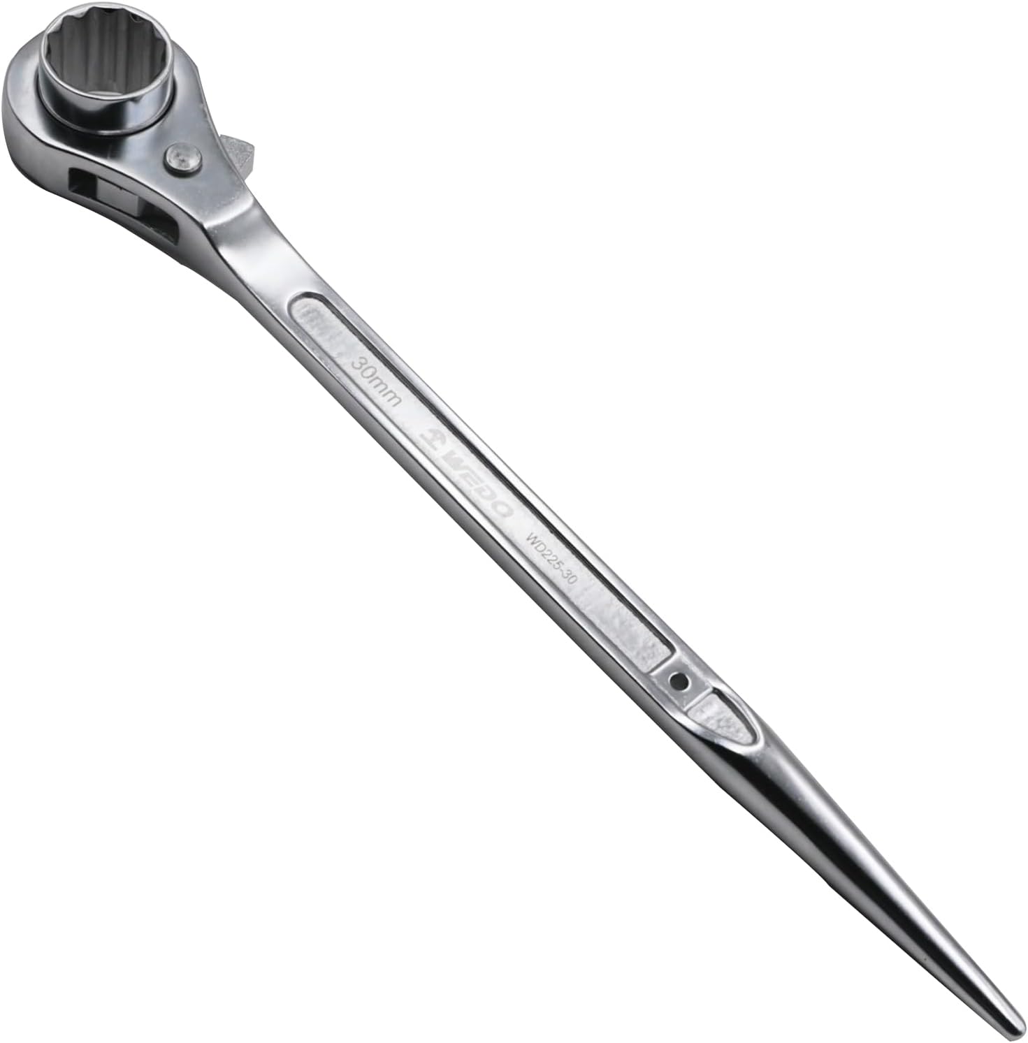 WEDO Scaffold Ratchet Wrench, Size 46mm, 445mm Length, Chrome Vanadium Steel, Fixed Ratchet, Mechanical Operation, WRENCH