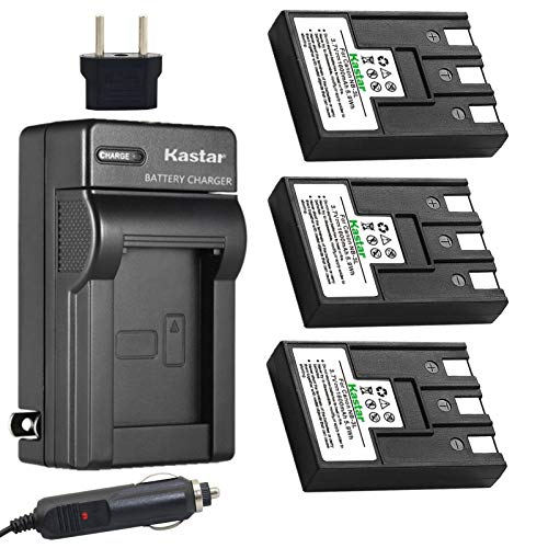 Kastar Battery (3-Pack) + Charger for Canon NB-3L, PowerShot SD10, SD100, SD110, SD20, SD500, SD550, Digital IXUS 700, 750, i5, Digital 30, 30a, 600, 700, D30, D30a, D53Z, IXY Digital L, Digital L2