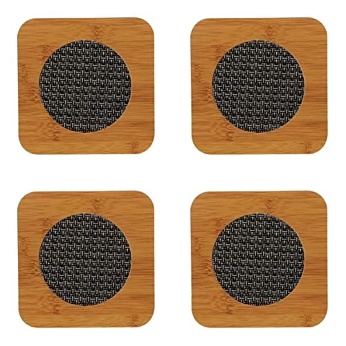 Descanso de panela 4un madeira para proteger mesas de panelas quentes e decorar