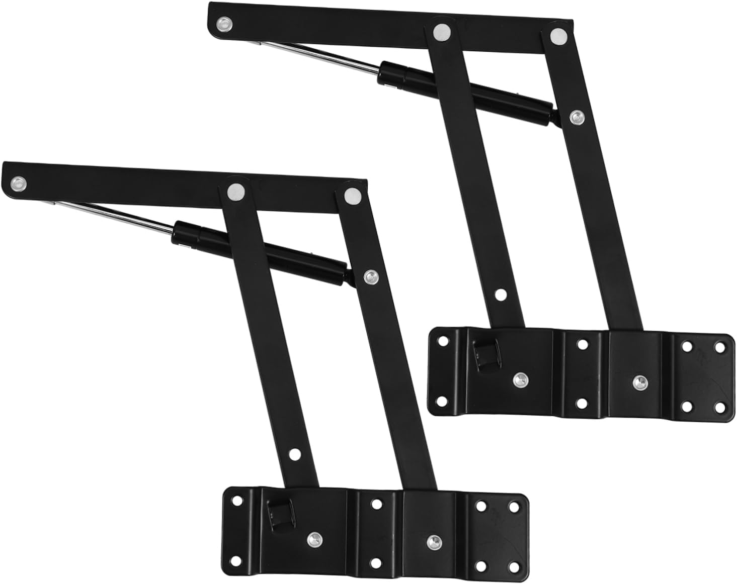 Angoily Versatile Lift up Coffee Table Support Frame Metal Legs Collapsible Shelves Brackets for Easy