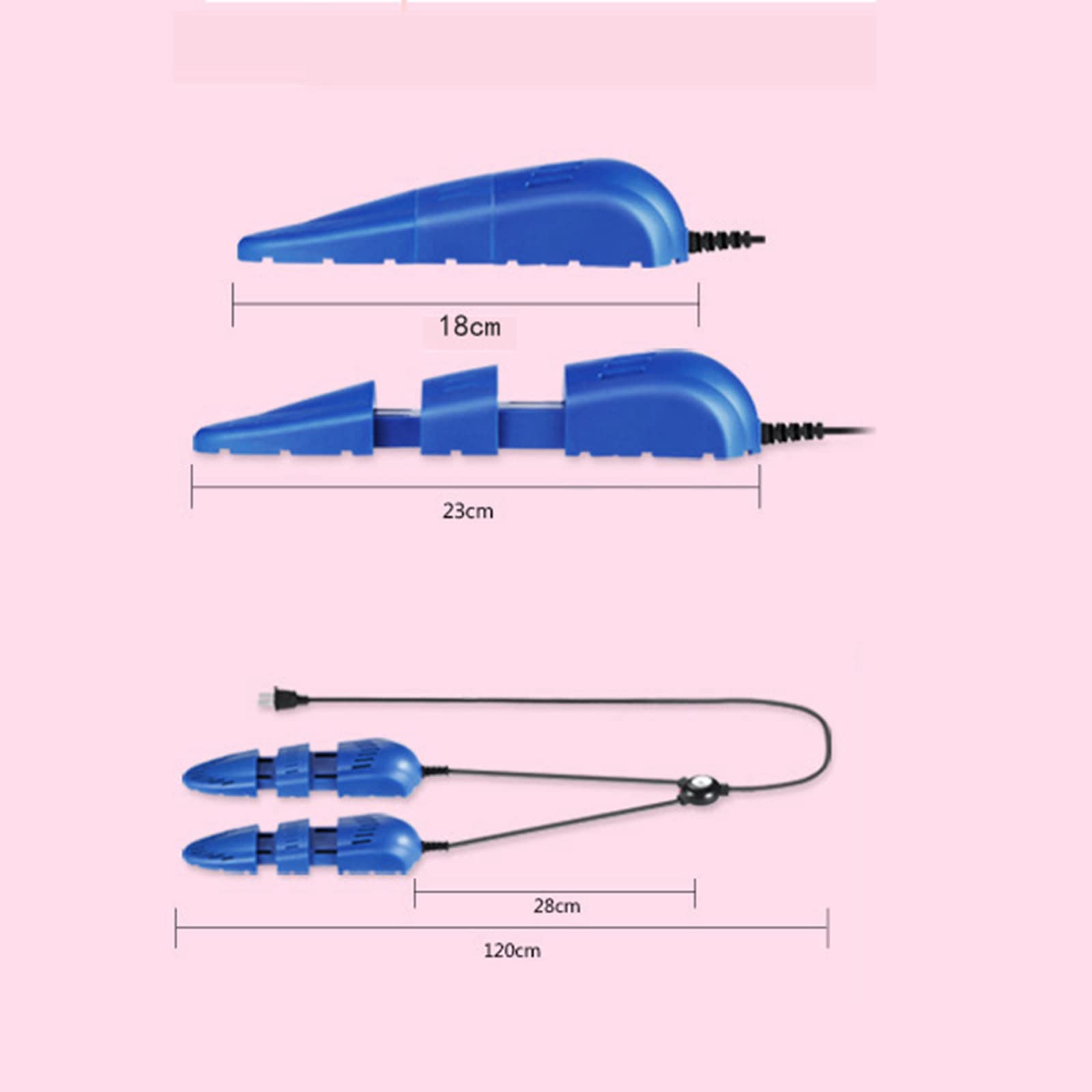 Asciugascarpe Asciugascarpe Scalda-Guanti e Scarponi Ricarica USB Regolabile Asciugatura Rapida per Scarpe, Guanti, Cappelli, Calzini, Scarponi da Sci,Rosso (Color : Blue)