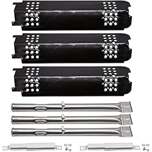 Criditpid Grill Replacement Parts for Charbroil Gas2Coal 463340516 463370516 463370519 463278419 463336818 463278418 Grill Models. Grill Burners, Heat Plate Shields, Crossover Tubes.