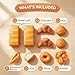 12 PCS Fake Bread Pastries Set, Life Sized Plastic Pretend Play Food Toy Kids Bakery Grocery Kitchen Playset