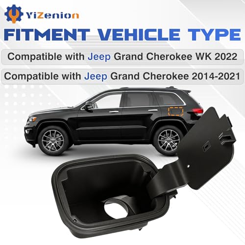 YiZenion 68148794AM Fuel Door Filler Housing Compatible with Jeep Grand Cherokee 2014-2021, Jeep Grand Cherokee WK 2022, Replaces 68148794AH, 68148794AC, 68148794AD by YiZenion - Used condition - Image 2