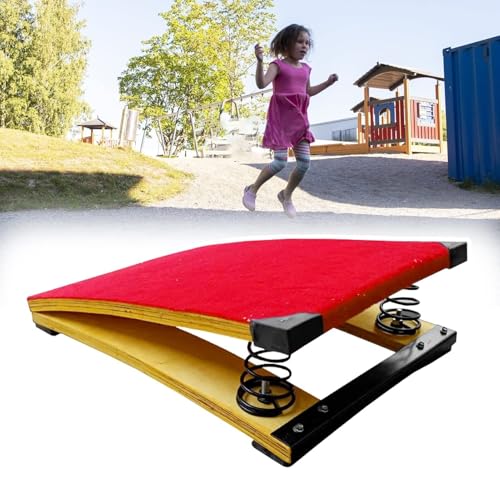 Tremplin de gymnastique à 2 ressorts en bois dur pour l'initiation des enfants