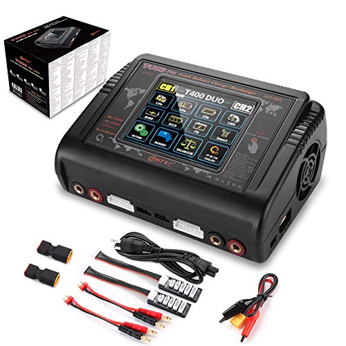 LiPo Charger RC Car Battery Charger Touch Screen AC 200W DC 400W 12A Balance Battery Charger Discharger for LiPo/Life/NiCd NiMH/LiHV/PB Battery(Battery Charger Adapter)