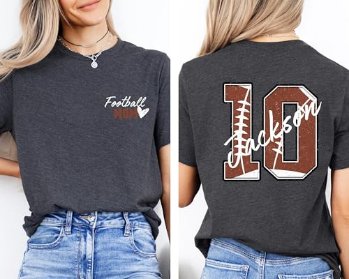 Personalized Football Mom Shirt, Custom Football Mama T-Shirt, Sports Mom Sweatshirt, Mothers Gifts4