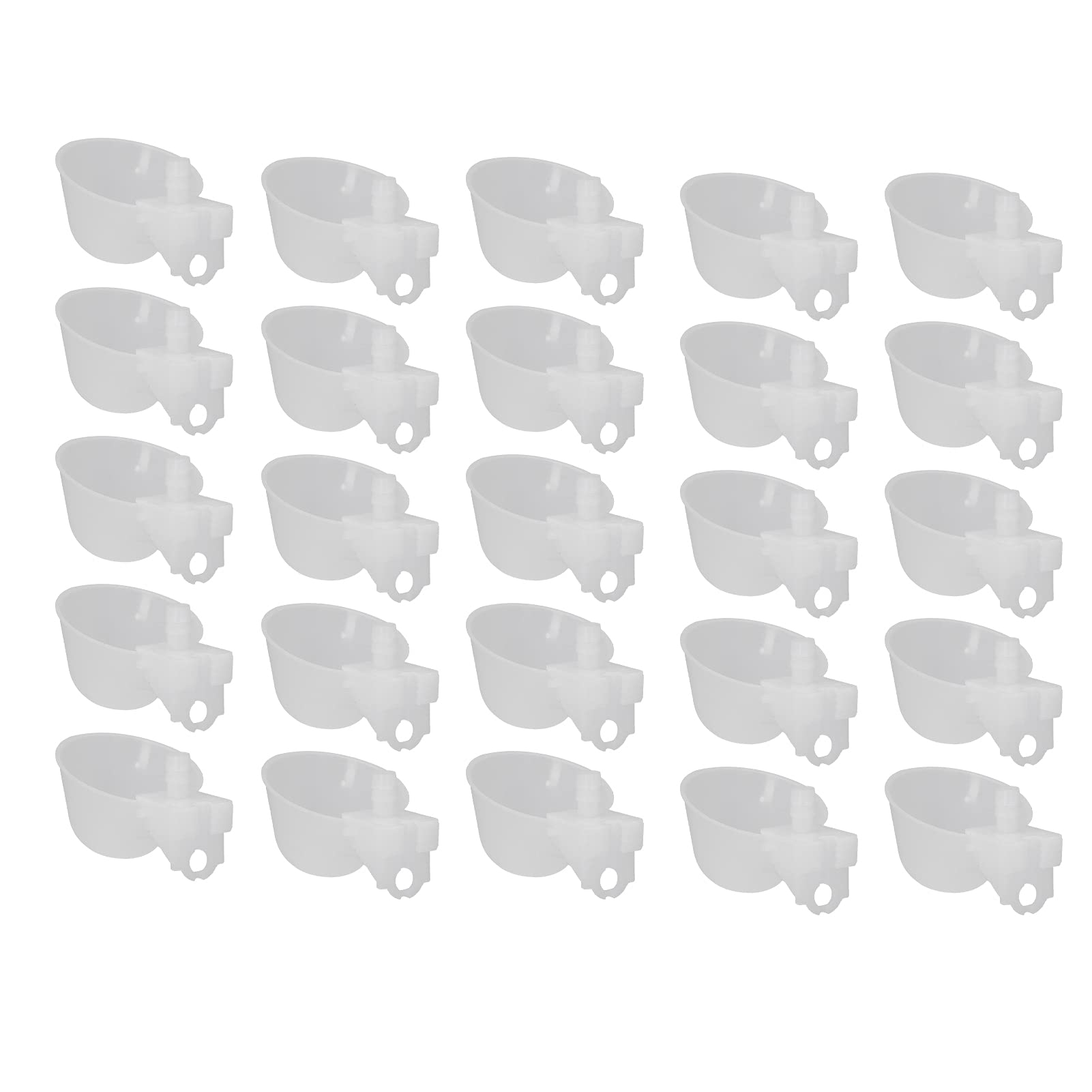 Bebedero Gallinas Automatico, Bebedero Gallinas, 25 Sistemas Plástico PP Pájaros Bebedero Automático Bebedero De Gallinas para Pollos, Palomas, Codornices, Aves