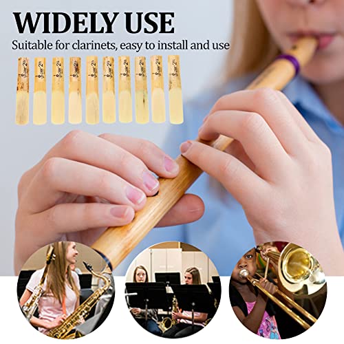 Clarinet?Reeds Beginner?Clarinet?Reeds Plastic?Clarinet?Reeds 10Pcs Plastic B-Flat 2.5 Clarinet Reeds Repair Parts Reed Accessoryf-36 By Ritoeasysports Clarinet Plastic Reed #TOP1