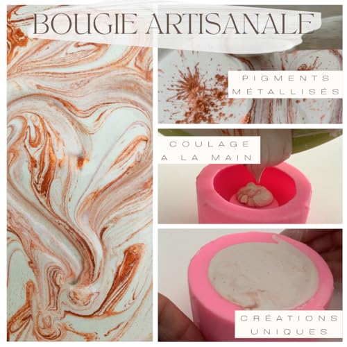 Bougie aromathérapie fleur d'oranger pour décoration maison zen