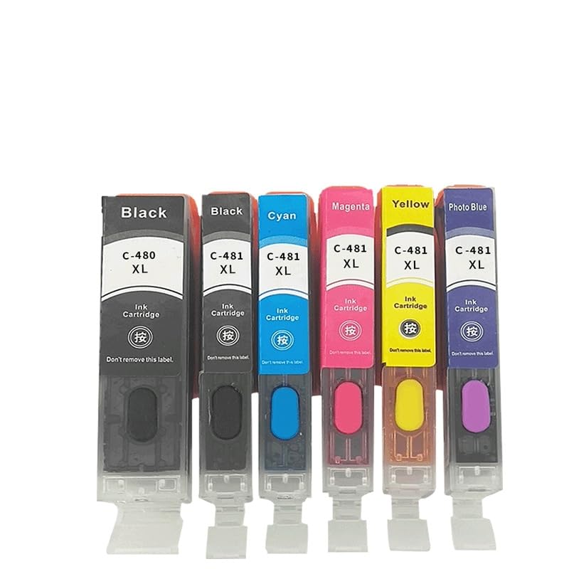 Cartouche PGI480 CLI481 rechargeable pour imprimer vos volumes de pages sur TR8540 TS6140