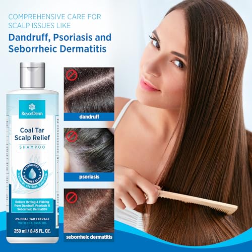 Roycederm COAL TAR DANDRUFF SHAMPOO Medicated Psoriasis Shampoo: 2% Coal Tar Extract Gel thumb #1