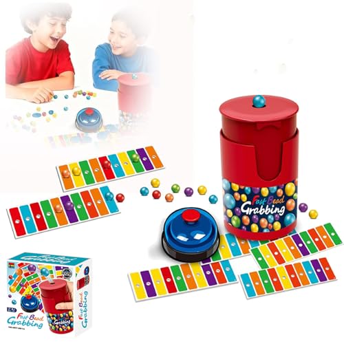 Fast Bead Grabbing Game,Match Color Bingo Game Set,Fast Bead Grabbing