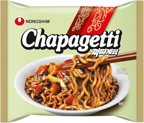20x140g Nongshim Chapaghetti Koreanische Instant Nudeln mit schwarzer Bohnensauce
