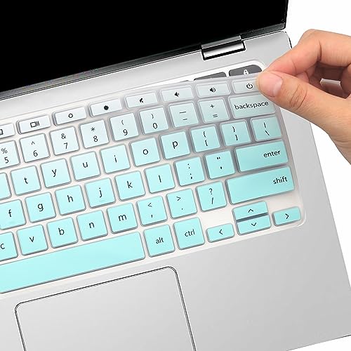 Protector de teclado para Dell Chromebook 11.6 a 14 US MintGreen miniatura 5