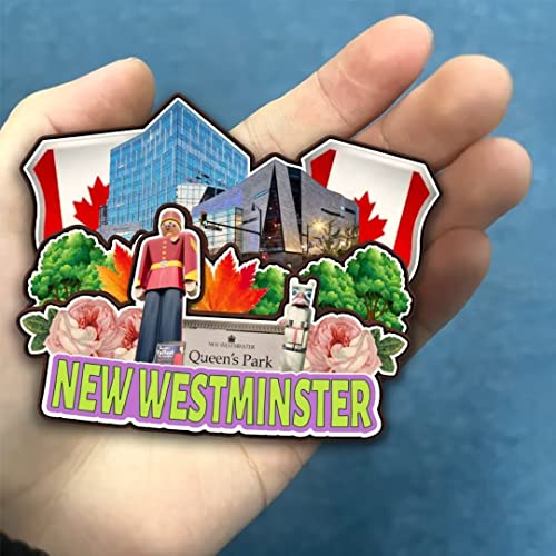 Imán decorativo de madera 3D ciudad Vancouver Canadá miniatura 4