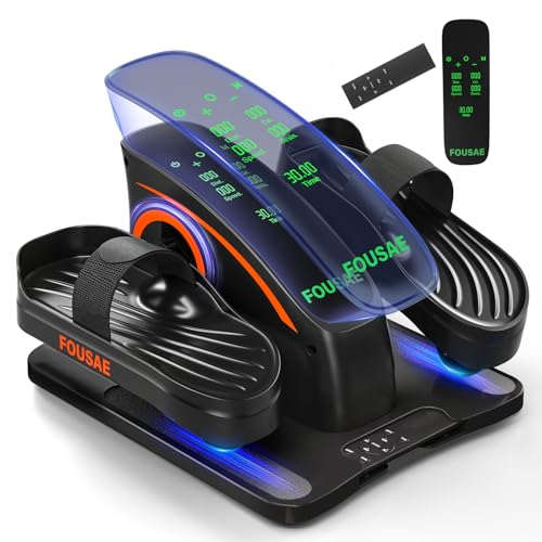 Under Desk Elliptical Machine, Upgraded 6 Adjustable Resistance &15 Speeds Electric Elliptical Leg...