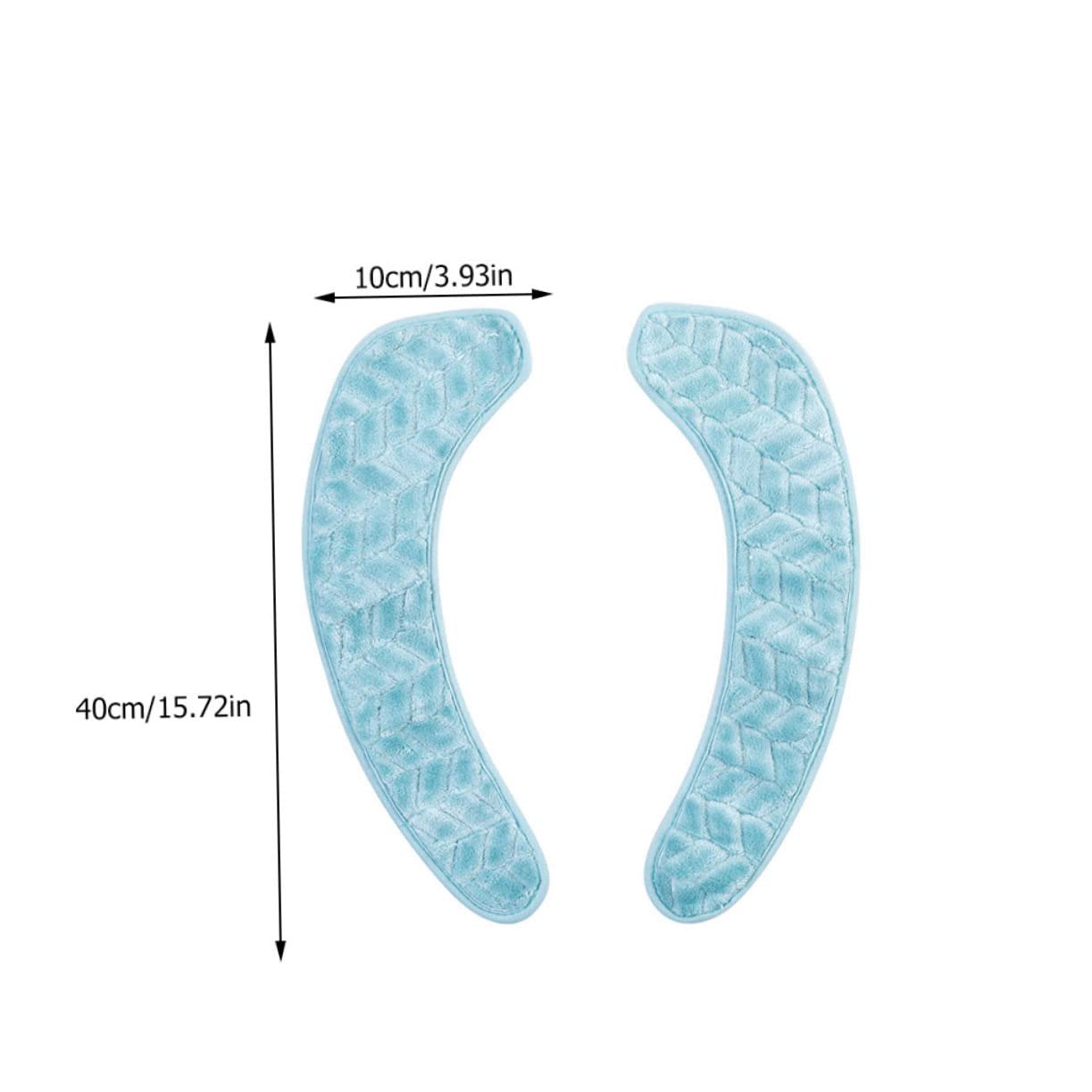 Holibanna 2Pairs Toilet Seat Cushions Soft and Sponge Washable Mats Comfortable Blue Toilet Seat Ring Pads S Durable and Convenient for Daily Use