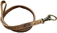 Vista 1 de Lanyards for ID Badges, Personalized Lanyards, Leather Lanyard