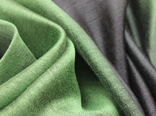 Snug Star Cotton Silk Scarf Elegant Soft Wraps Color Shade Scarves For Women (Dark Green) #TOP2