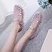 Imagen de Sandalias de verano para mujer sandalias de gelatina para mujer de plástico transparente zapatos de verano color sólido zapatos de plástico y cristal para la playa al aire libre