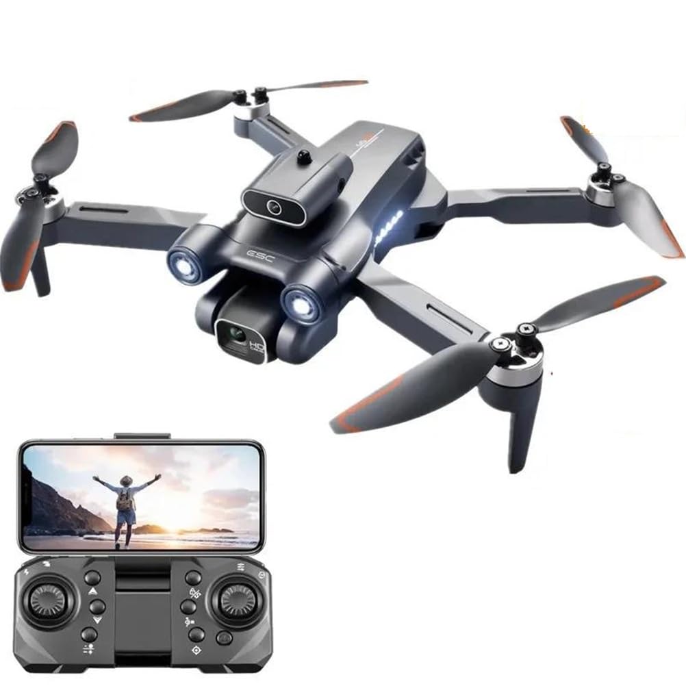 Dual Battery,Nuevo Mini dron S1S con cámara 8K, Profesional, Motor sin escobillas, dron con cámara Dual HD, cuadricóptero Plegable, Juguetes para Evitar obstáculos
