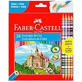 Lapis Cor 24 Cores Faber-castell E 4 Lapis Bicolor