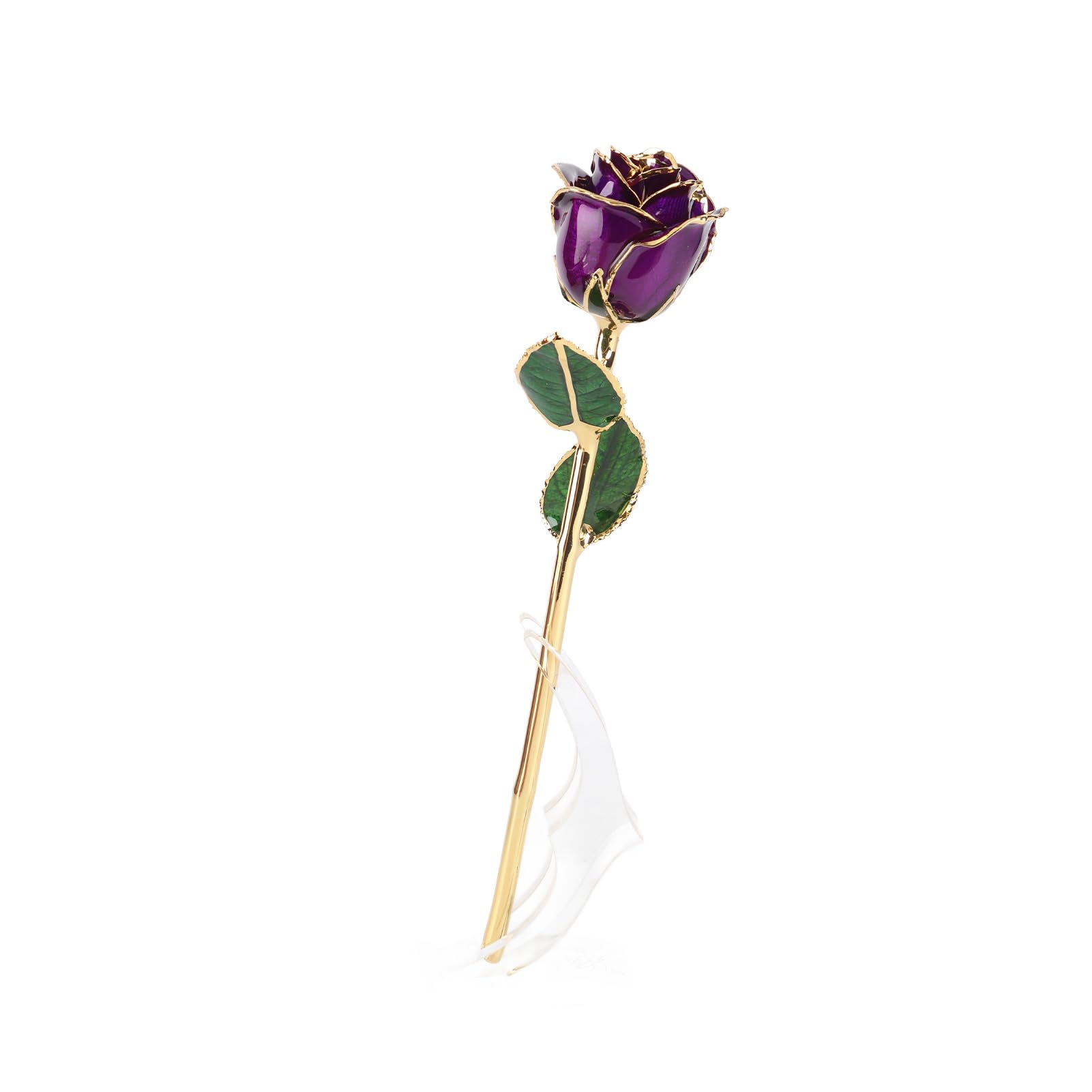 Sonew Rosa Placcata Oro 24K con Base Rivestita Decorazione Tavolo Elegante Fit for Compleanno Natale Festa della Mamma Occasioni Speciali