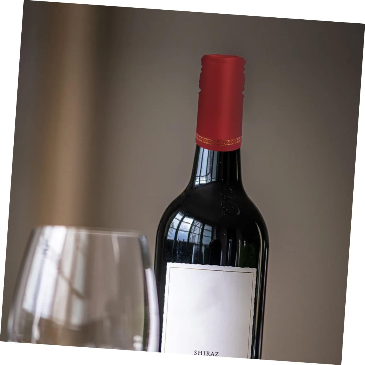 200pcs Christmas Wine Shrink Caps PVC Sealing Films for Bottles