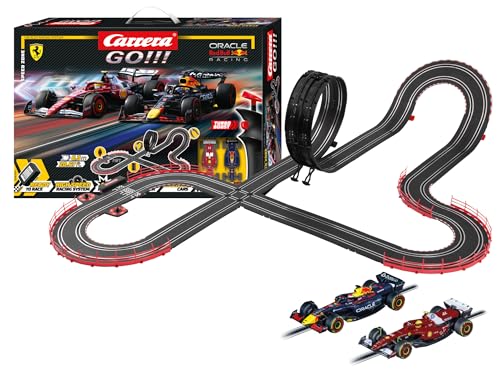 Image of Carrera GO Slot Car Toy Race Track Set with High-Speed Cars, Racing Game for Boys, Girls, and Kids, Ages 6+, Speed Zone