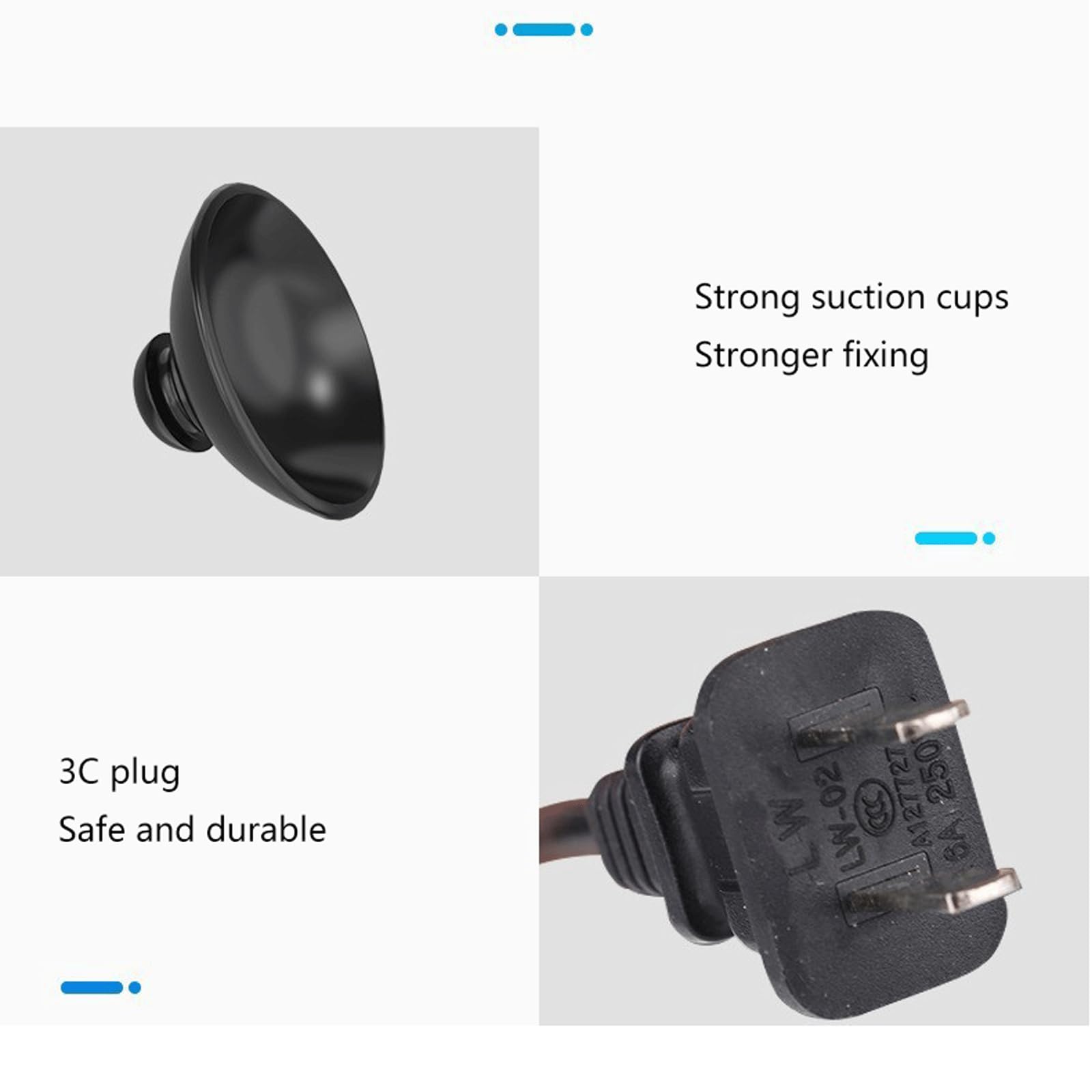Aquarium-Digitalanzeige-Heizstab, explosionsgeschütztes Glas, automatischer Thermostat mit externer Temperatureinstellung, 300 W (100 W)