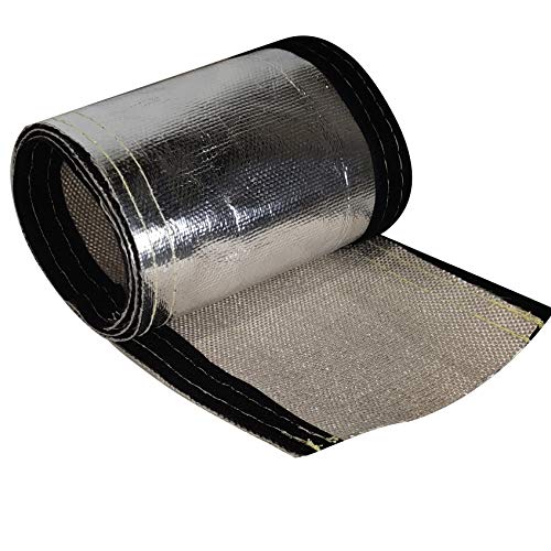 Heat Shroud 1/2 ID Aluminized Sleeving Fiberglass Insulated Shield for