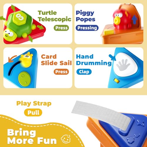 20-in-1 Toddler Busy Board Activity Cube Toys, Montessori Toy for 1 2 Year Old Boys Girls Kids, Early Educational Active Toy for Toddler 1-3, Christmas Toys Gifts for 1 2 Year Old Boy Girl - Image 5