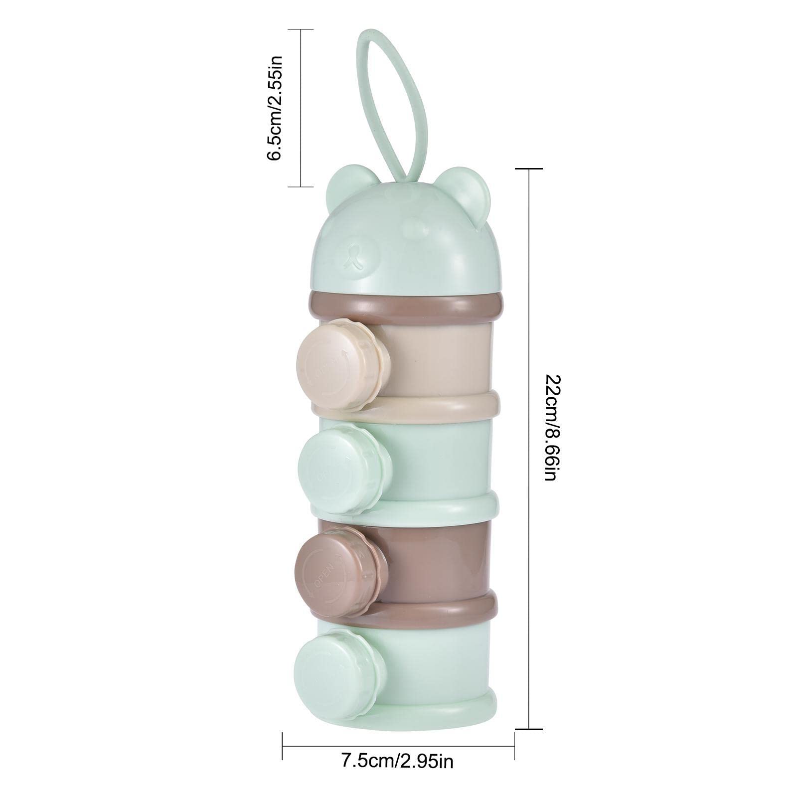 Dispenser per Latte in Polvere per Bambini 4 Strati Impilabile Grande
