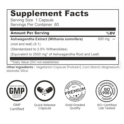 Well Being Mora Ashwagandha Capsules - Vegan Adaptogen for Stress, Energy & Mood Support I Hypoallergenic I Herbal Stress Relief I 60 Vegan Dietary Capsules - Image 4