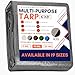 Tarp Cover Silver / Black Heavy Duty Thick Material, Waterproof, Great for Tarpaulin Canopy Tent, Boat, RV or Pool Cover!!!