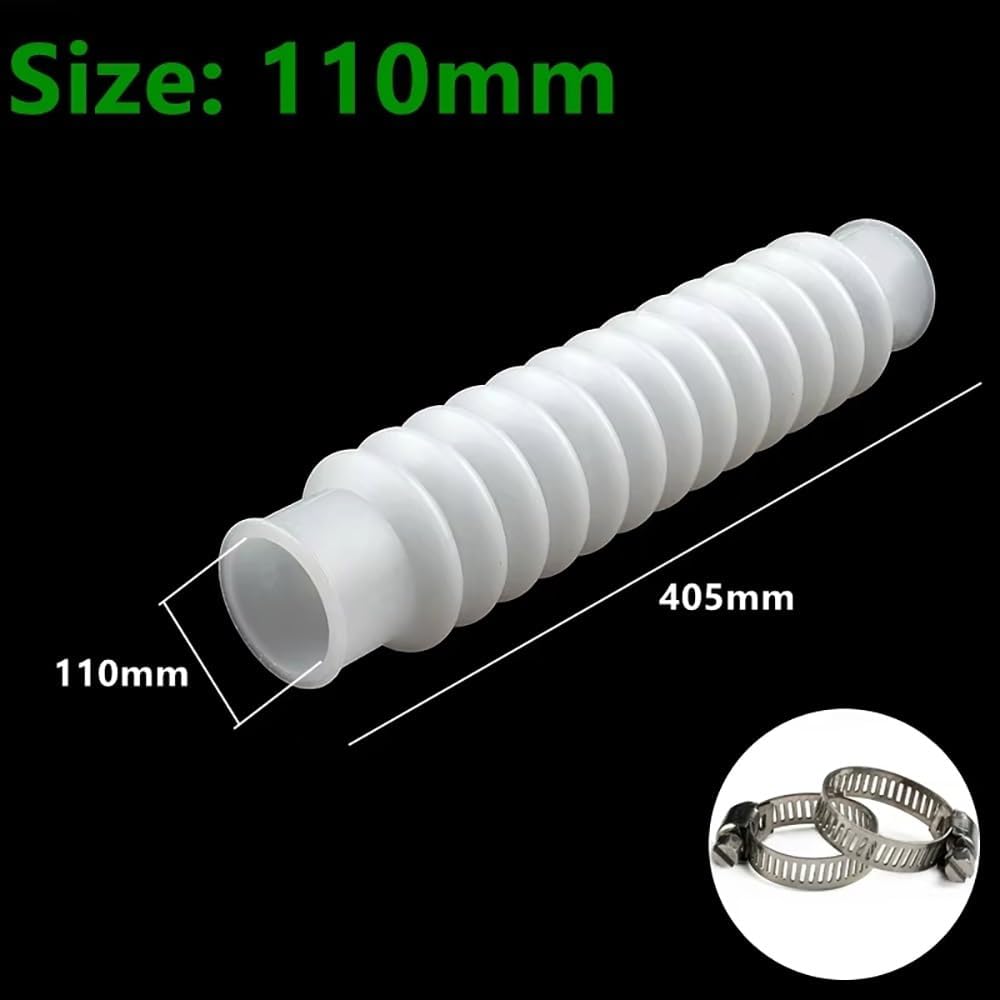 1PC Silicone Corrugated Hose for Aquarium – Flexible and Durable Water Pump Connector, High-Temp Resistant 220℃(110mm)